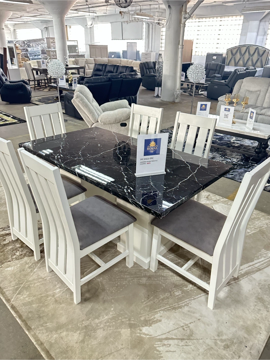 Royal Furniture Dining Set - Table & 6 Chairs