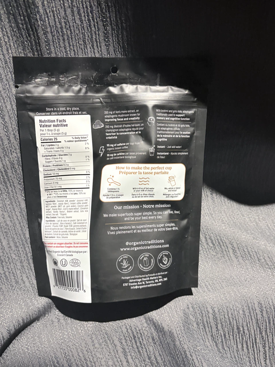 Organic Traditions Focus Fuel Mushroom Coffee Plus 140g - photo 2