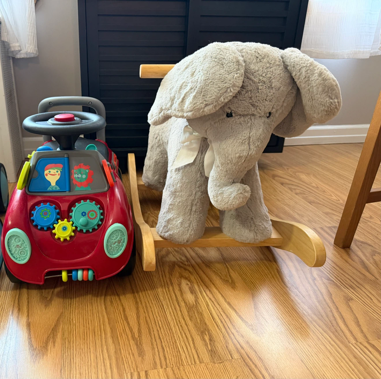 Baby Activity Walker Toy Car and Elephant Rocker