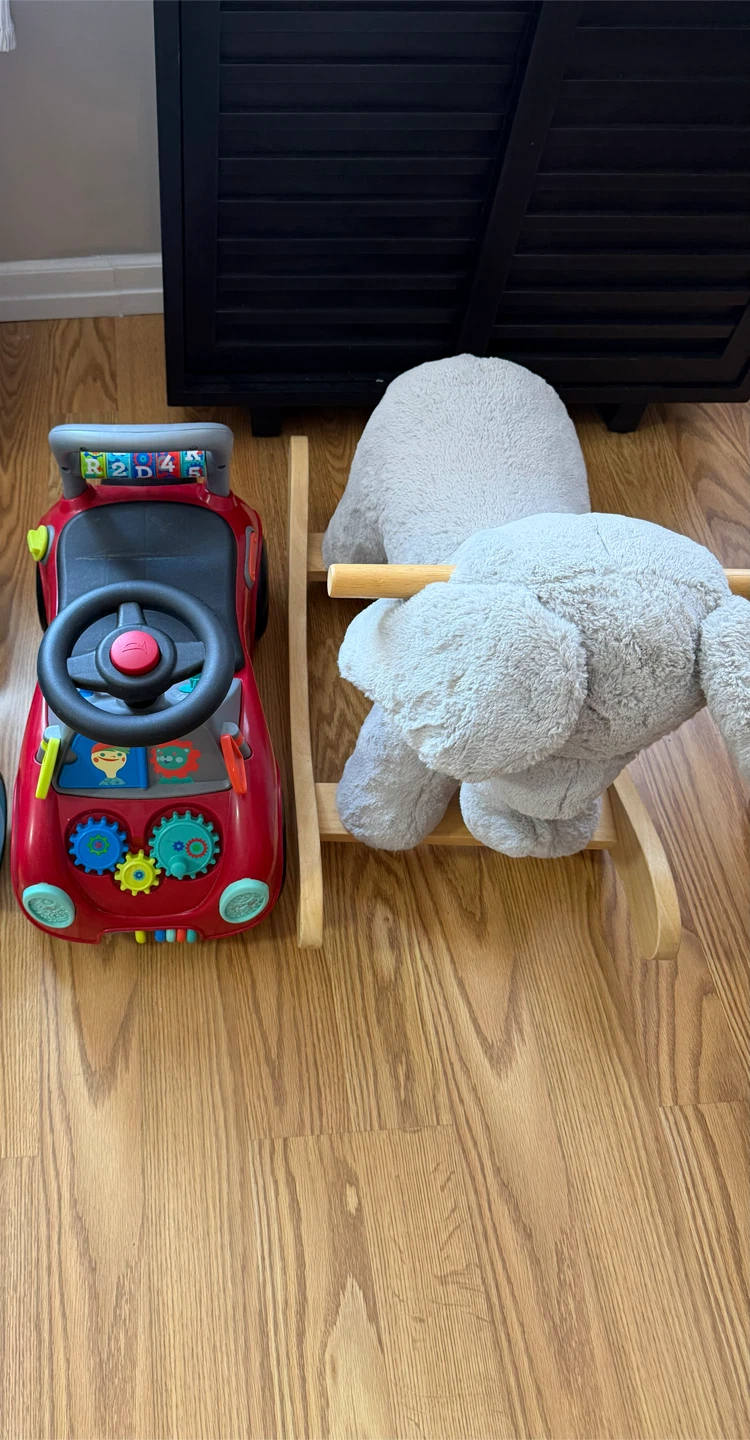 Baby Activity Walker Toy Car and Elephant Rocker - photo 2