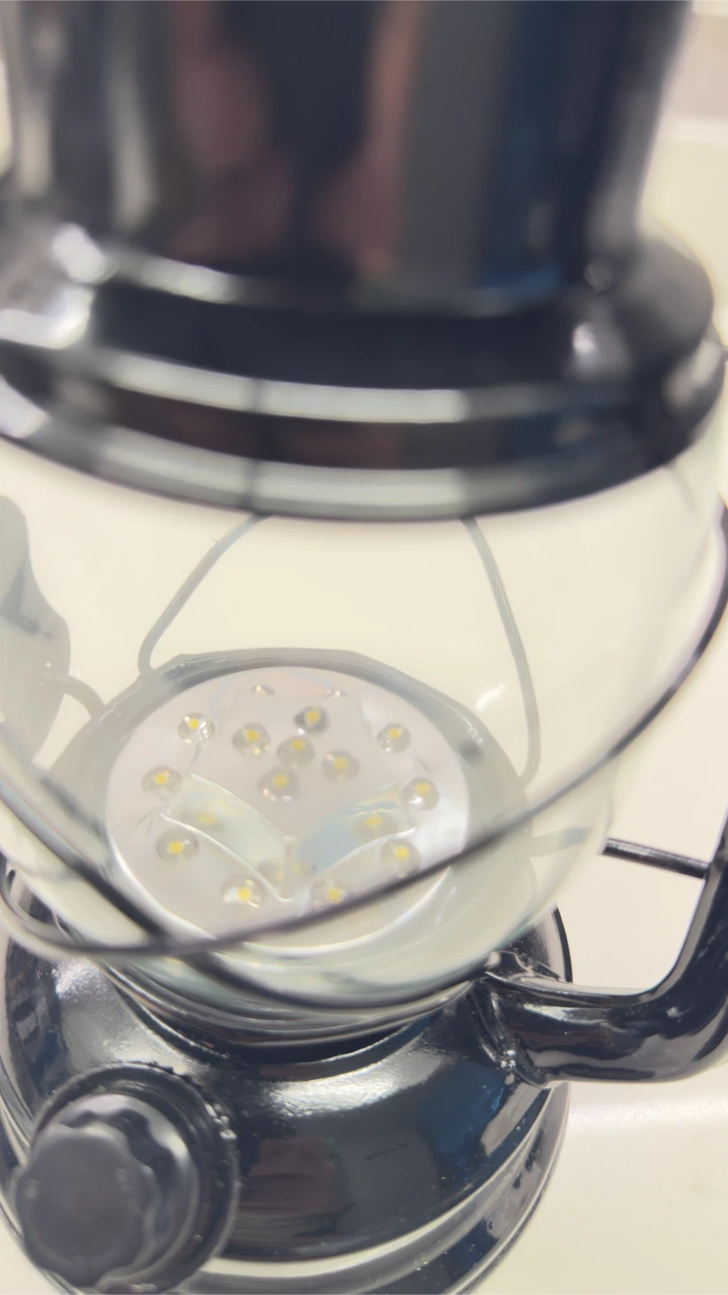 Black LED Camping Lantern 9.25h - photo 3