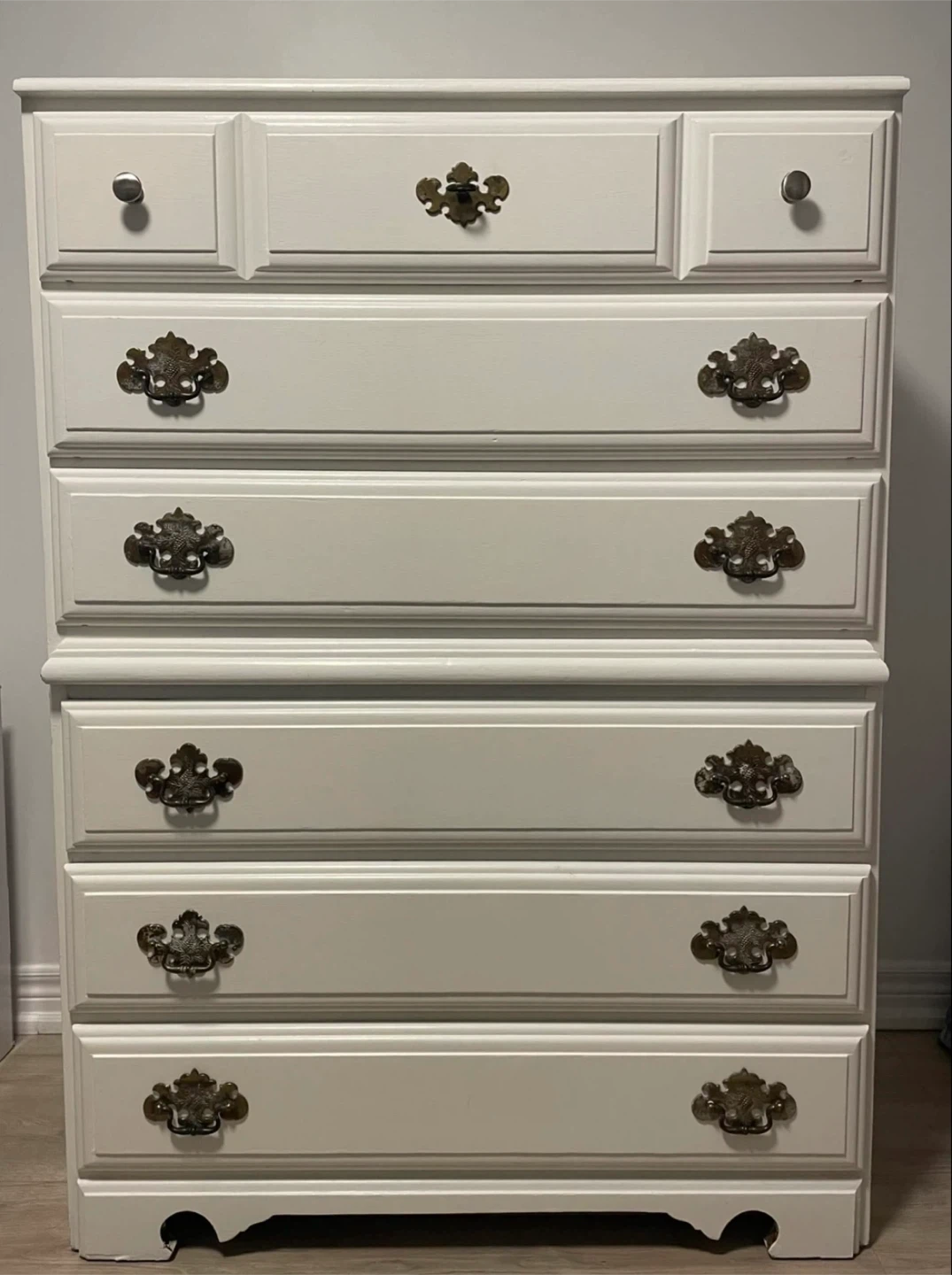 White Antique Dresser