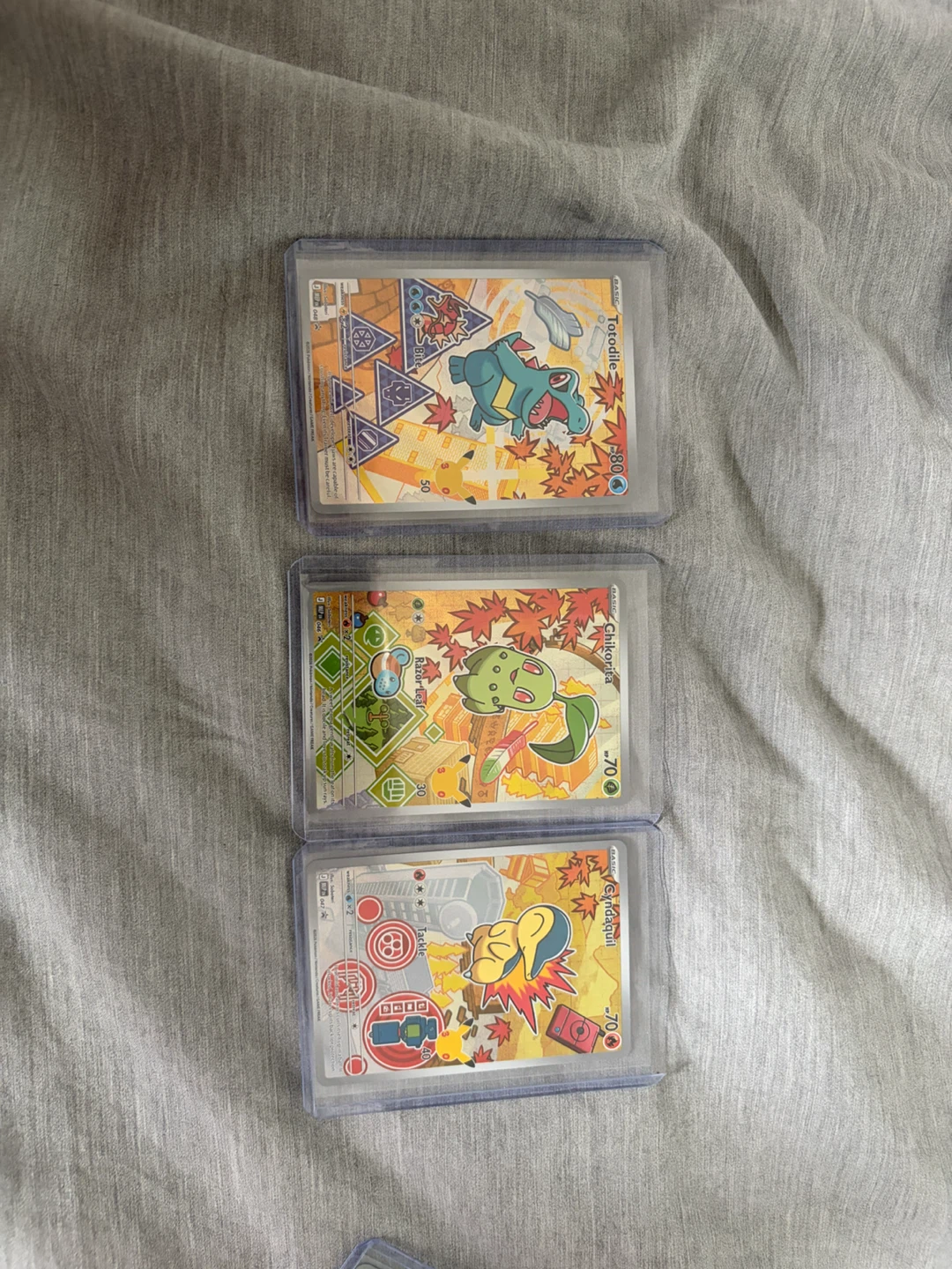 Pokemon Cards First Partner- Totodile, Chikorita, Cyndaquil