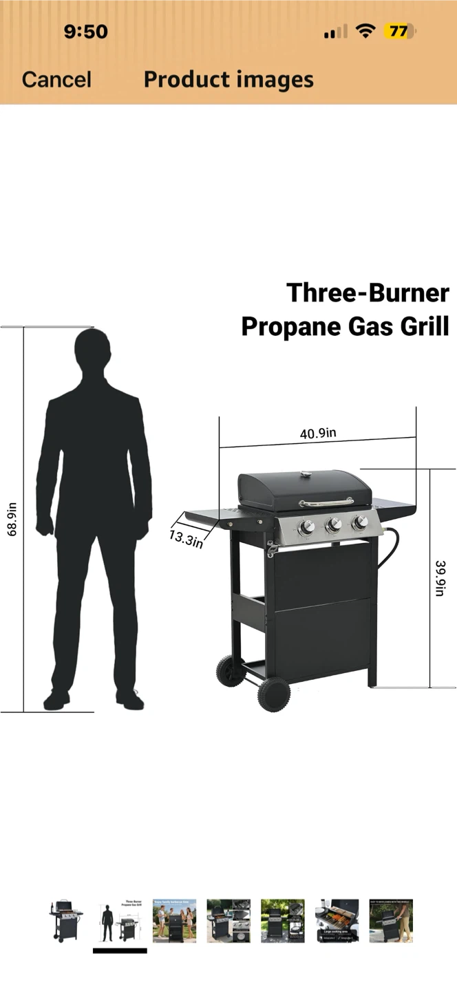 Endark 3-Burner Propane Gas Grill Unassembled - photo 4