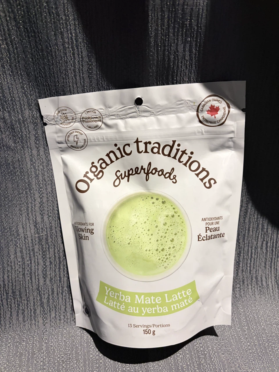 Organic Traditions Yerba Mate Latte Mix 150g