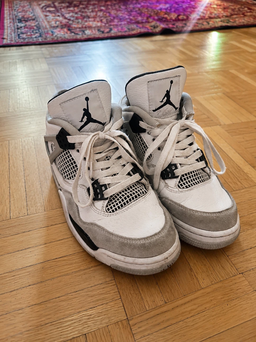 Air Jordan 4 White/Grey - Used - photo 2