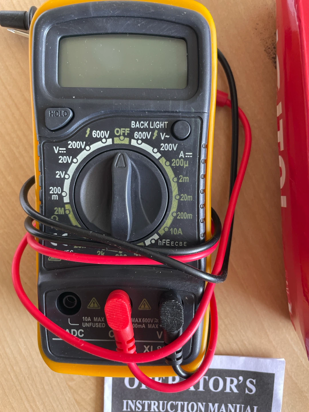 Yellow Digital Multimeter - photo 2