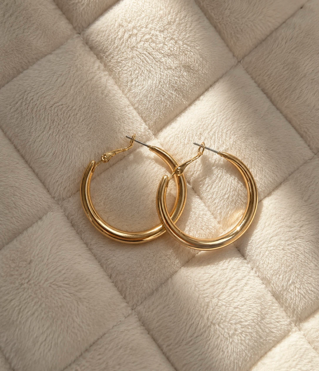 New Gold Hoop Earrings