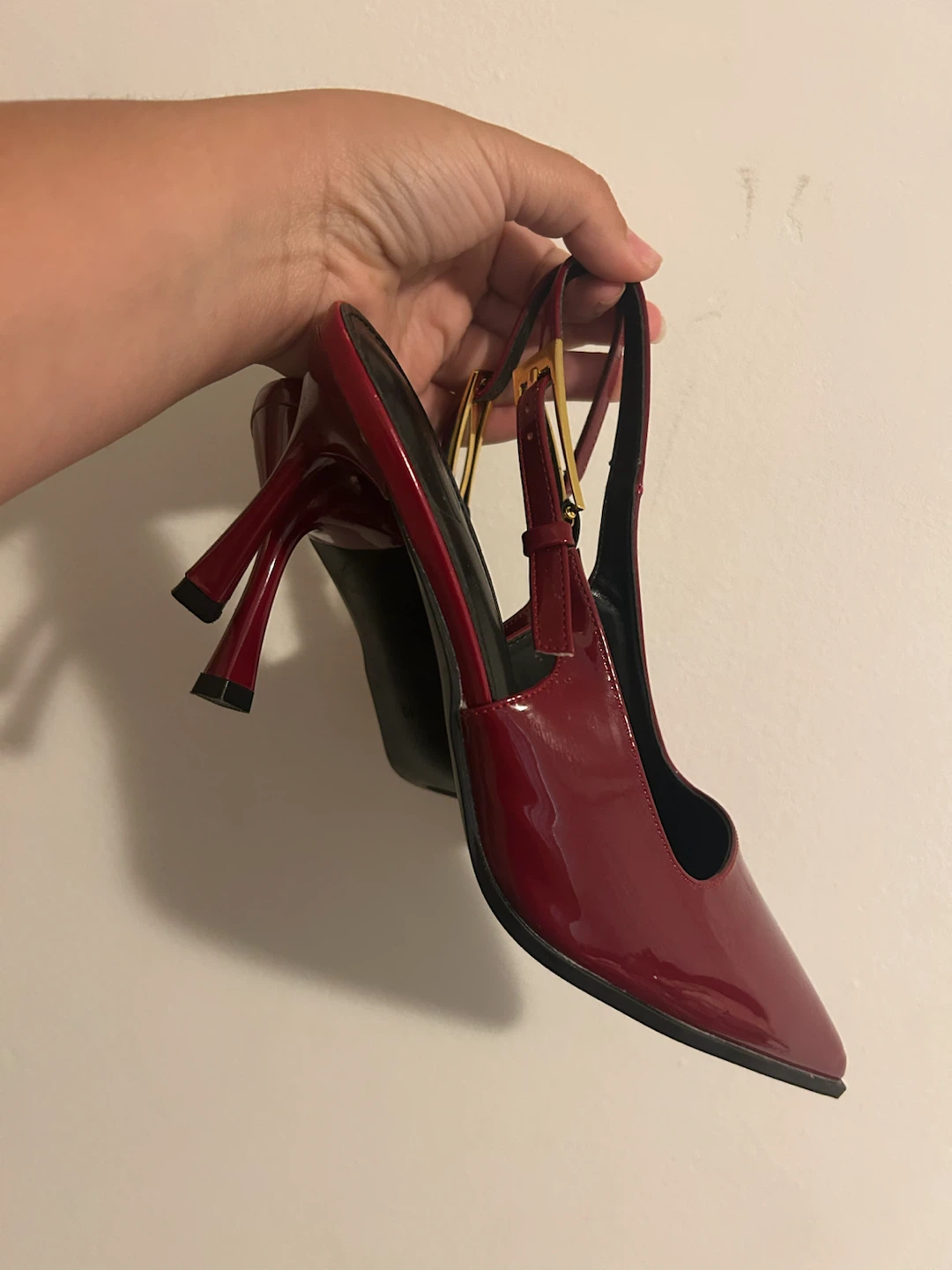 Women's Red Slingback Heels - photo 2