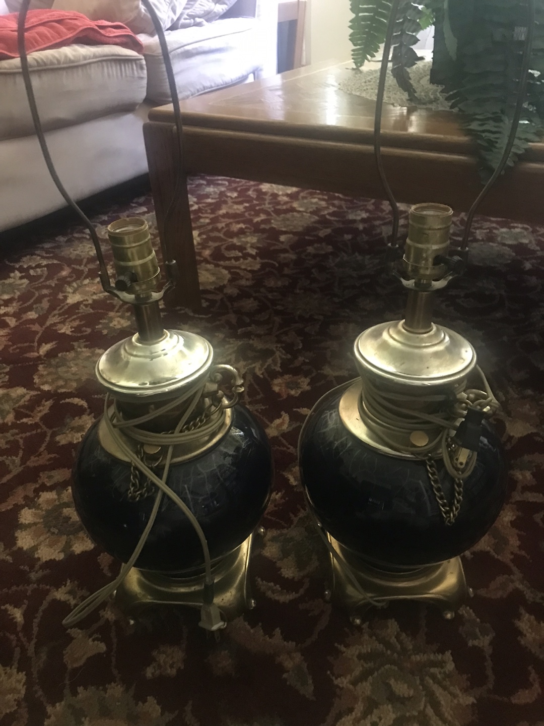 Pair of Vintage Ceramic Table Lamps