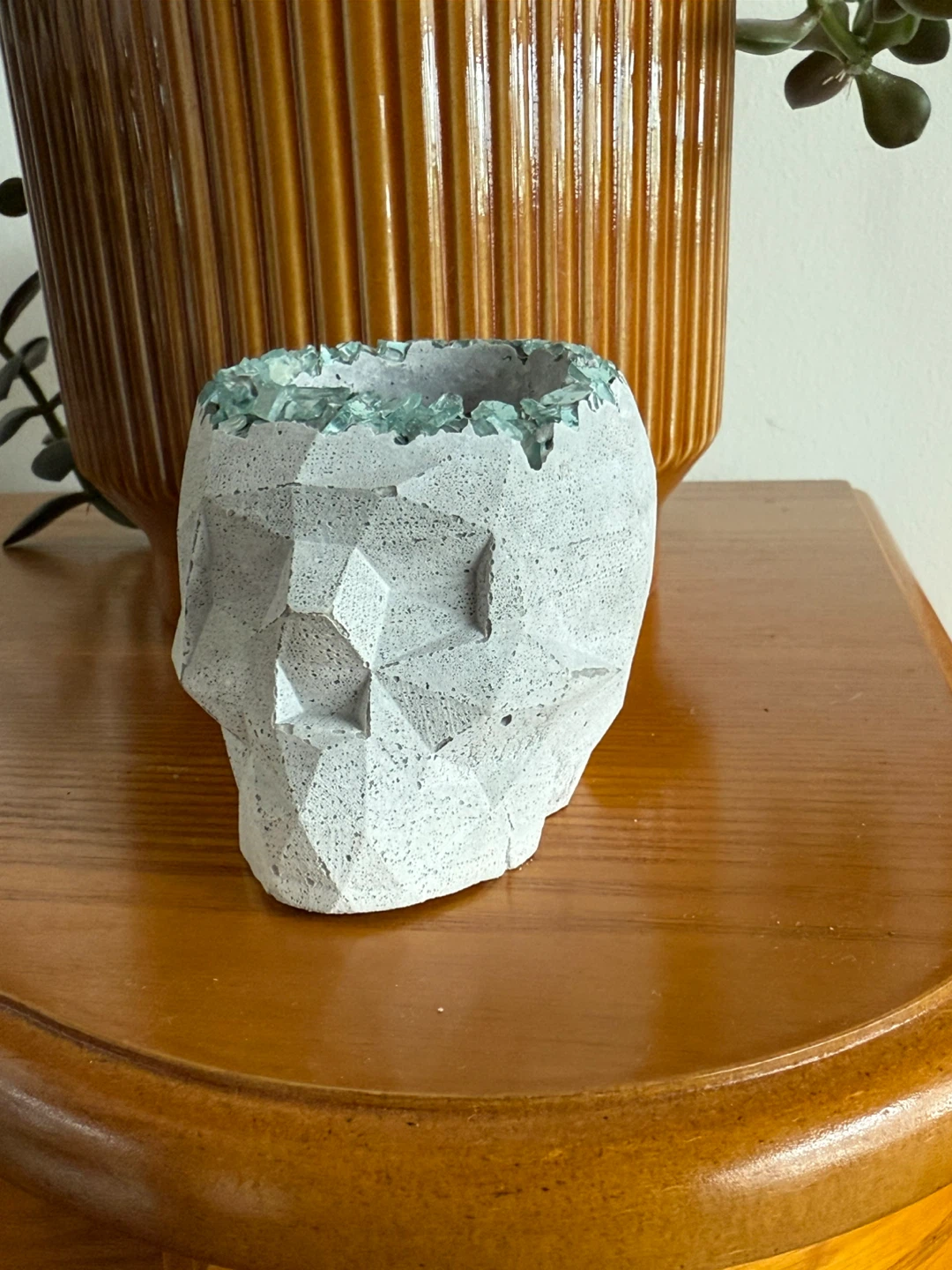 Skull Planter Handmade - photo 3