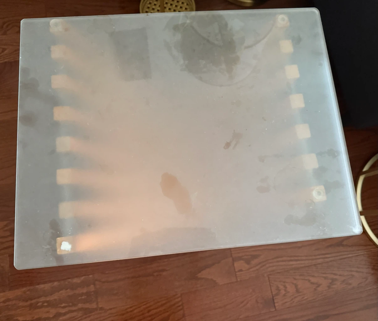 Foldable glass top Side table - photo 2