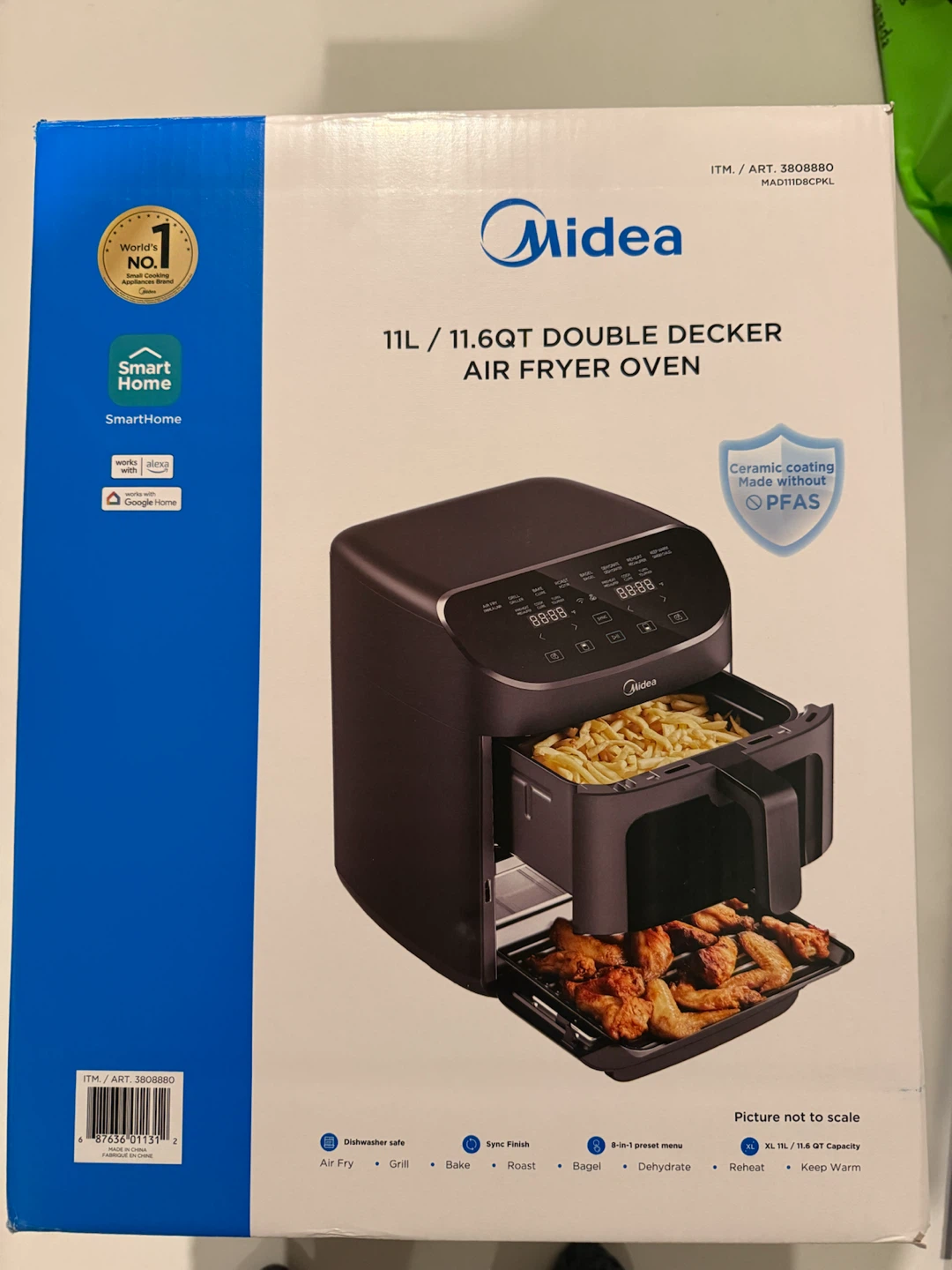 Midea 11L Double Decker Air Fryer Toaster Oven