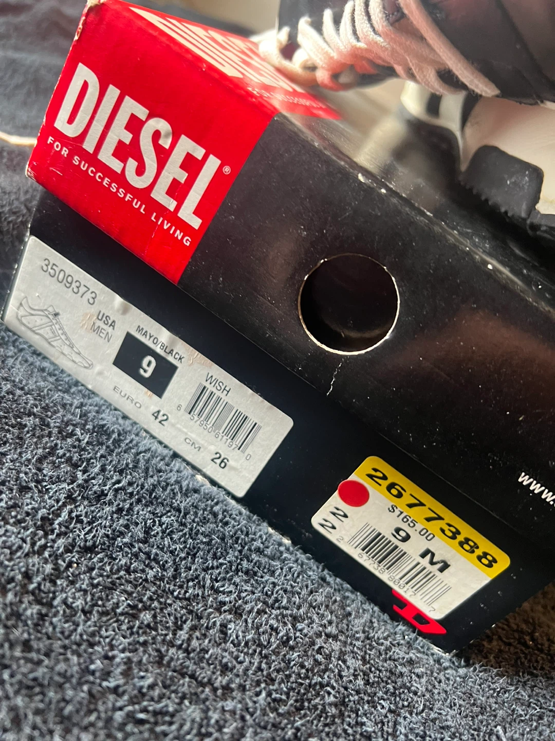 Vintage,  brand new. Diesel Men's Wish Sneakers Size 9 - photo 3