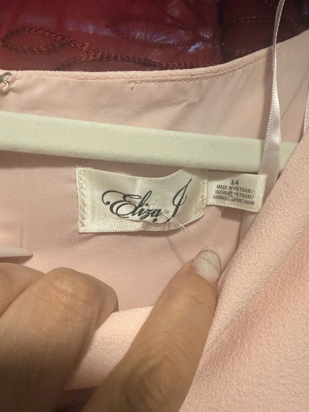 Eliza J Pink Bell Sleeve Dress Size 14 - photo 3