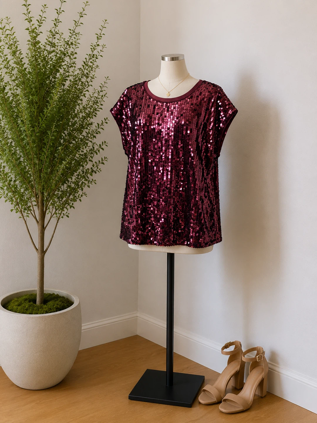 Lane Bryant Sequin Top Size 16