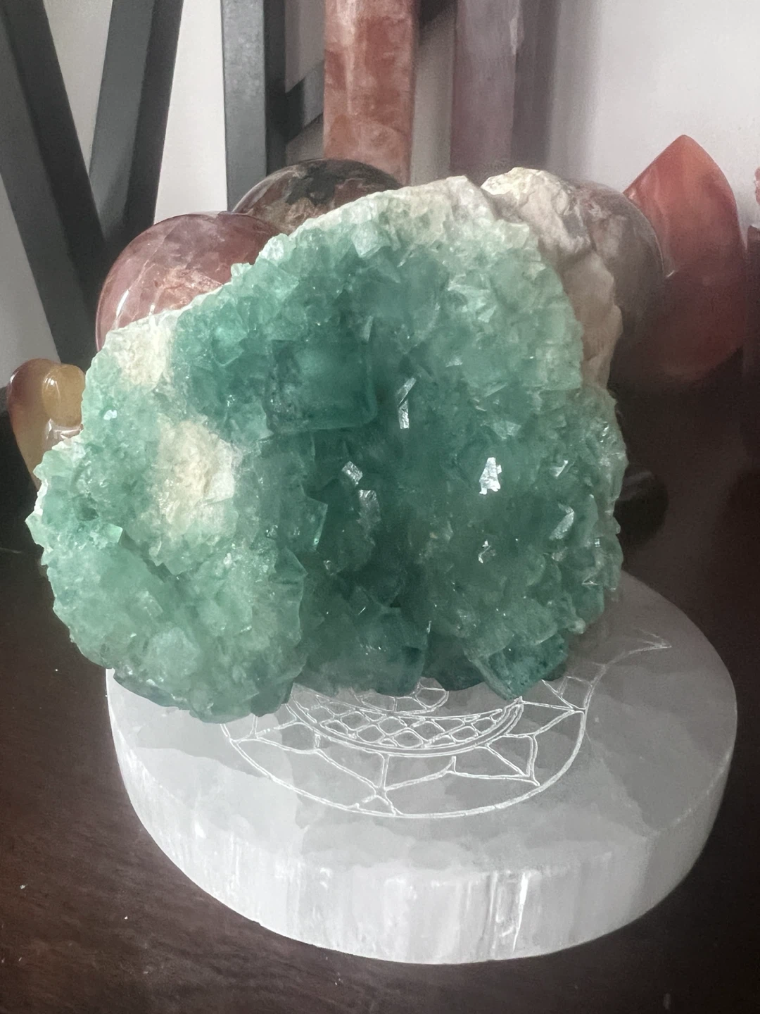 GREEN FLUORITE RAW SPECIMEN - photo 2