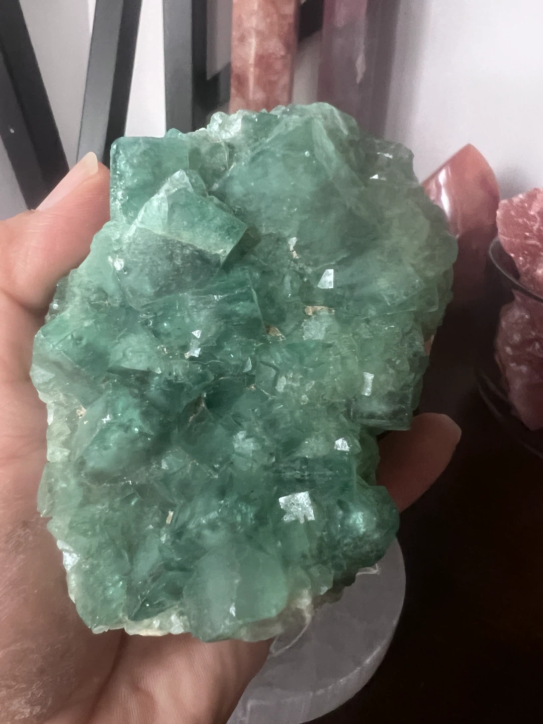 GREEN FLUORITE RAW SPECIMEN - photo 4