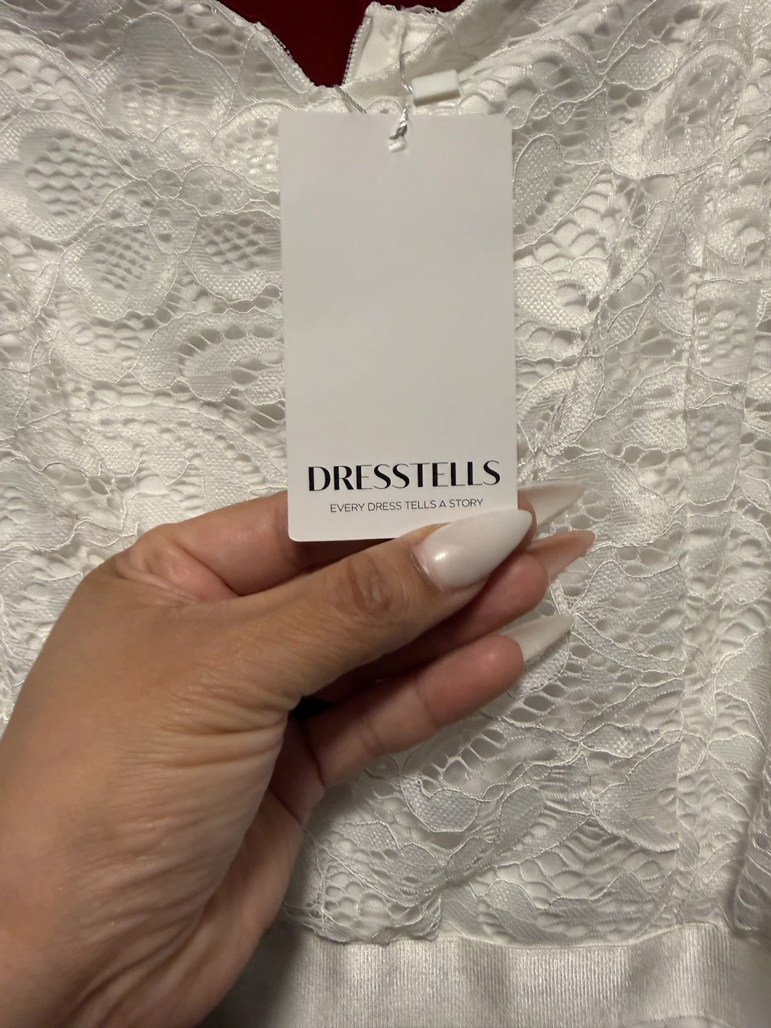 DRESSTELLS White Lace Maxi Dress XL - photo 3