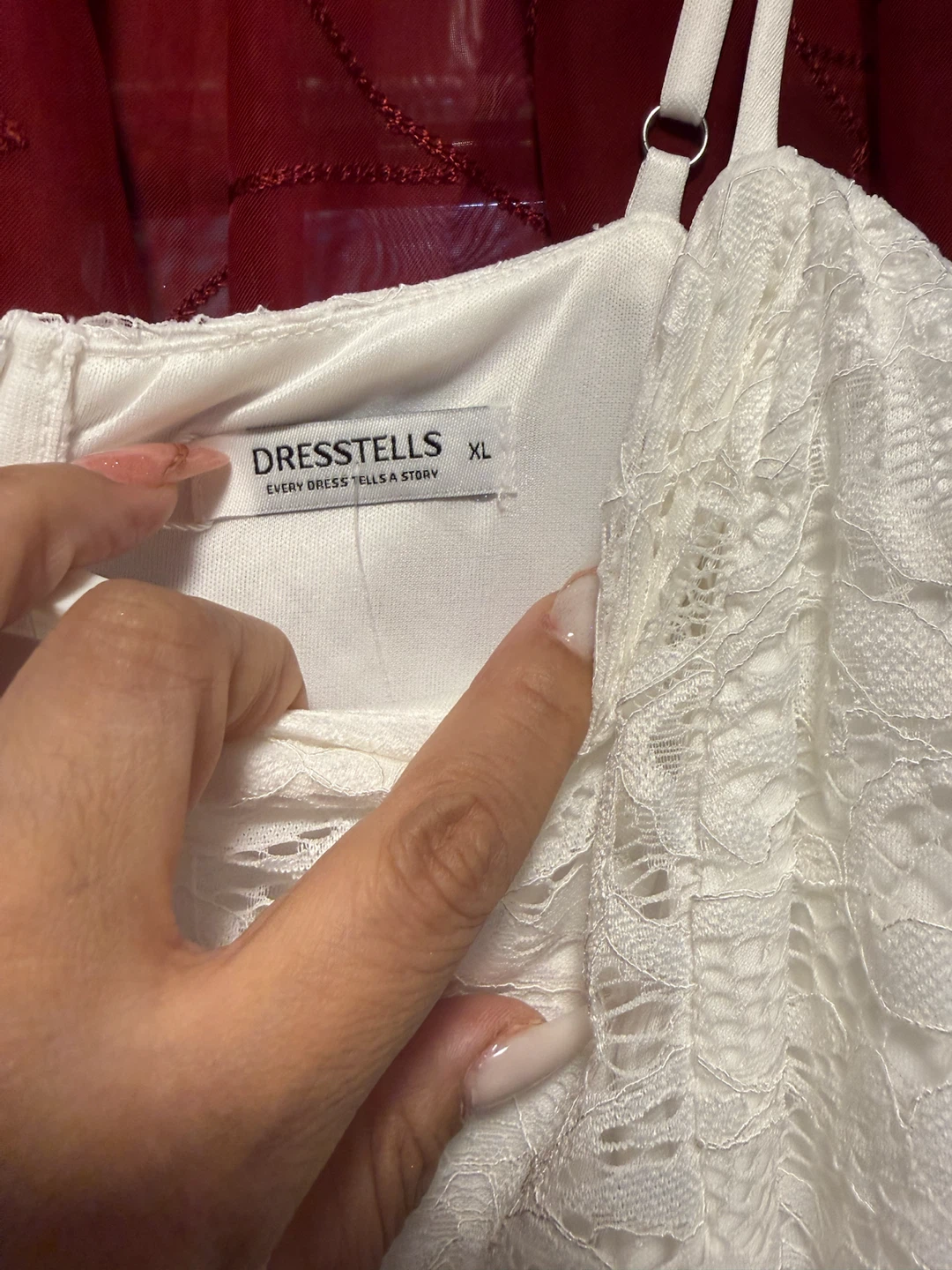 DRESSTELLS White Lace Maxi Dress XL - photo 4