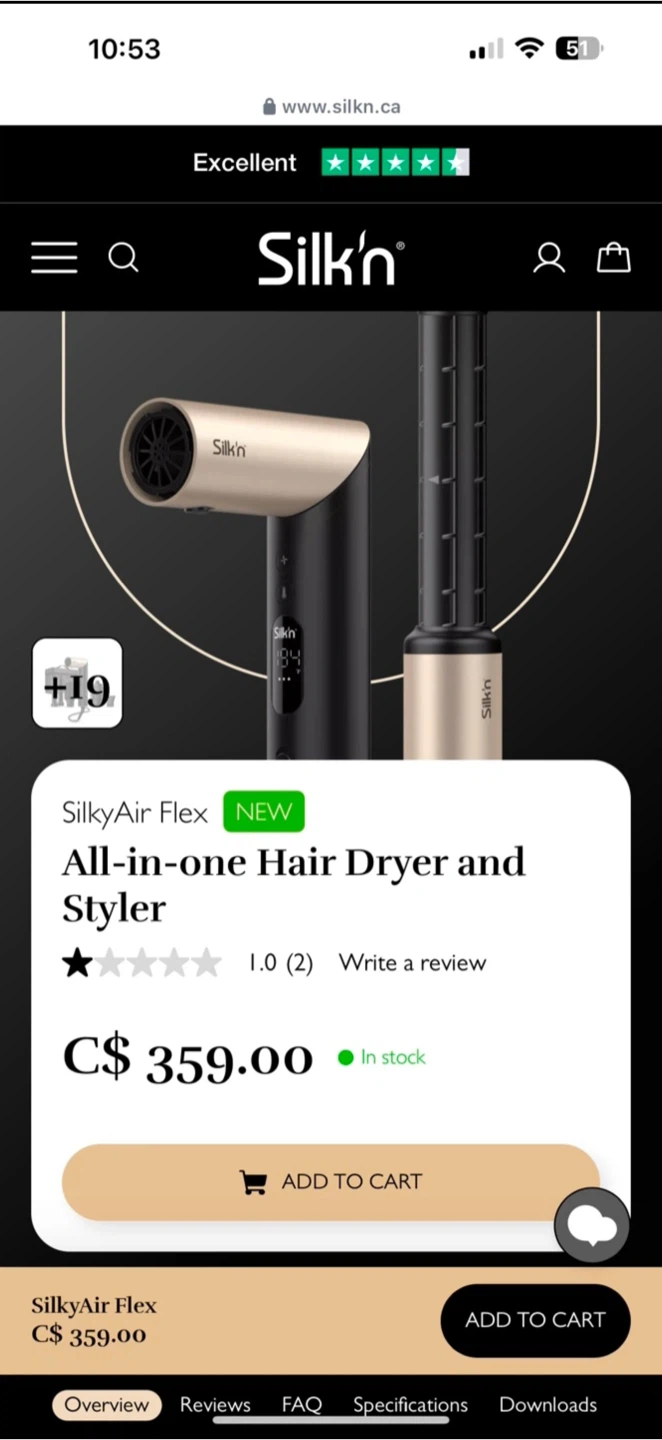 Silk'n SilkyAir Flex All-in-One Hair Dryer and Styler - photo 4