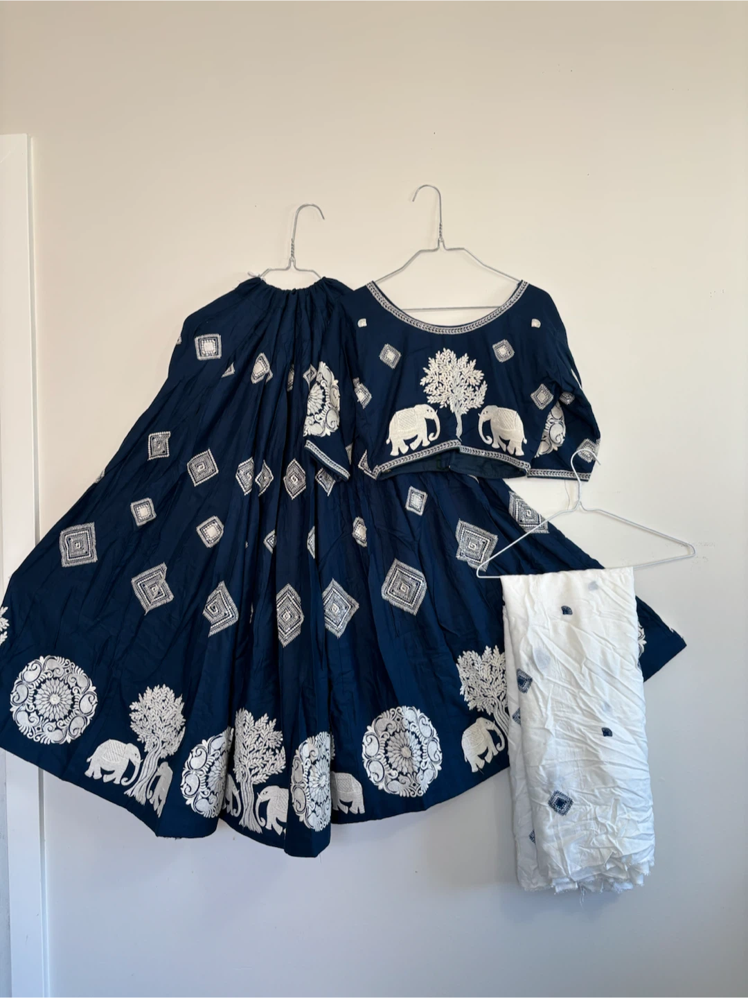 Chaniya choli /Lehenga 3 piece Navy blue colour