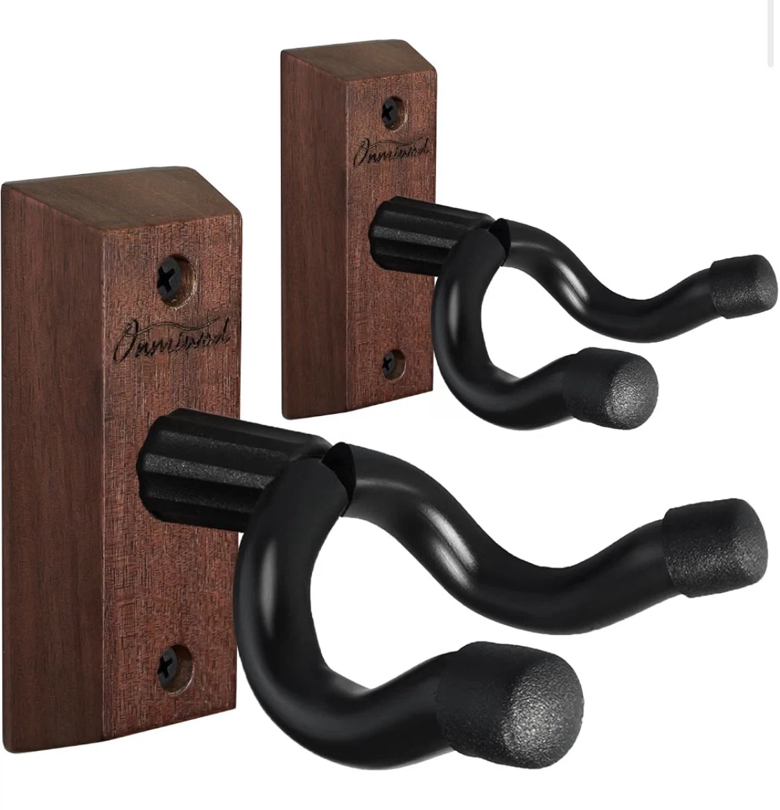 BRAND NEW! 2 Pack Hardwood Guitar Wall Hangers - photo 2