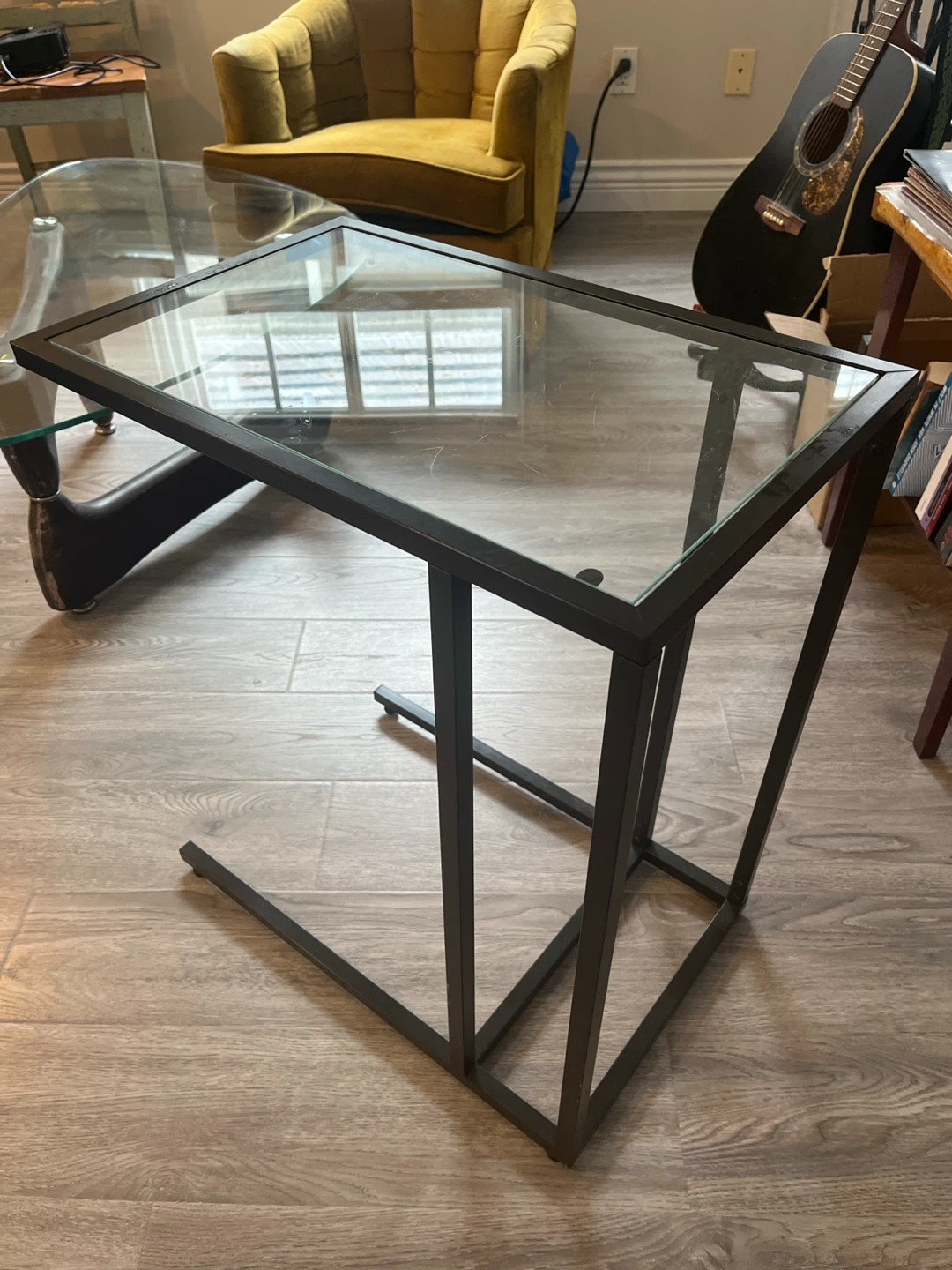 Glass top side table - photo 2