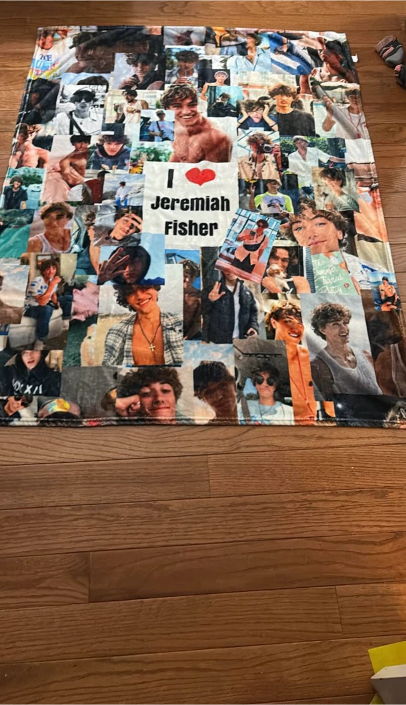 Team Jeremiah blanket 49 by 38 inches approximately