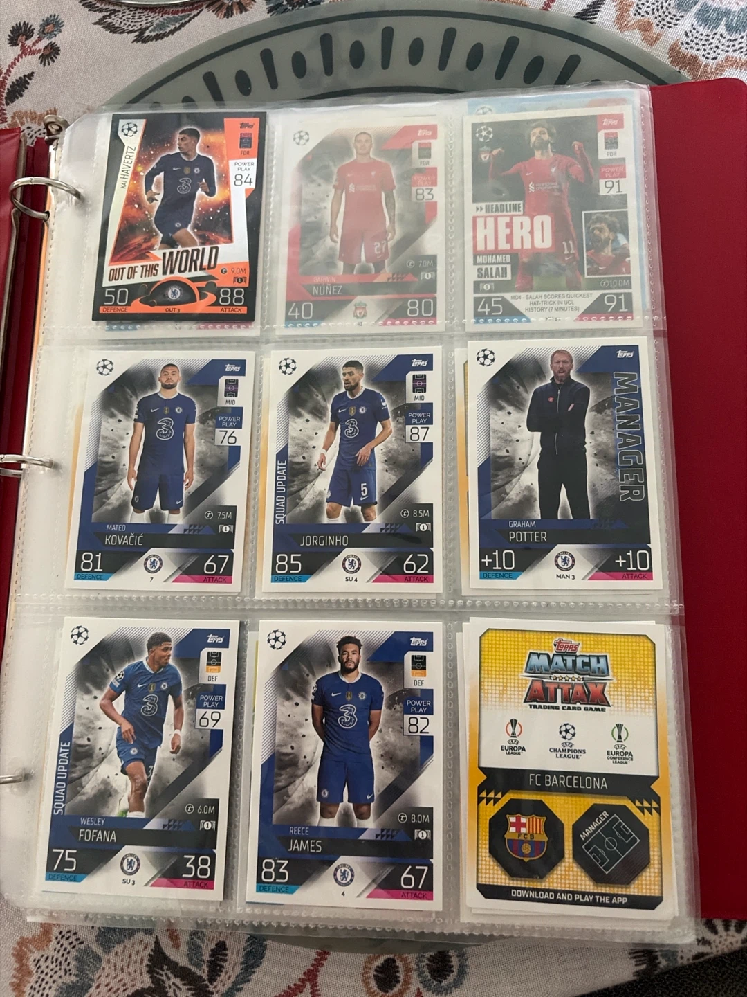 Match Attax Trading Card Game Lot - FC Barcelona & Liverpool FC