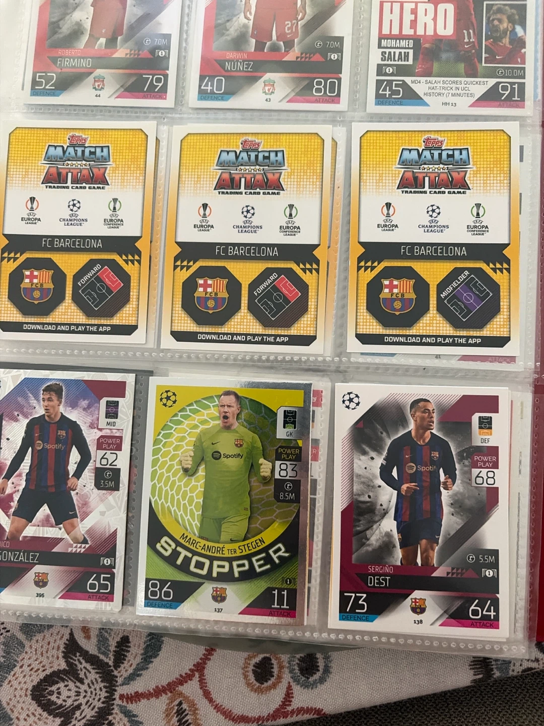 Match Attax Trading Card Game Lot - FC Barcelona & Liverpool FC - photo 2