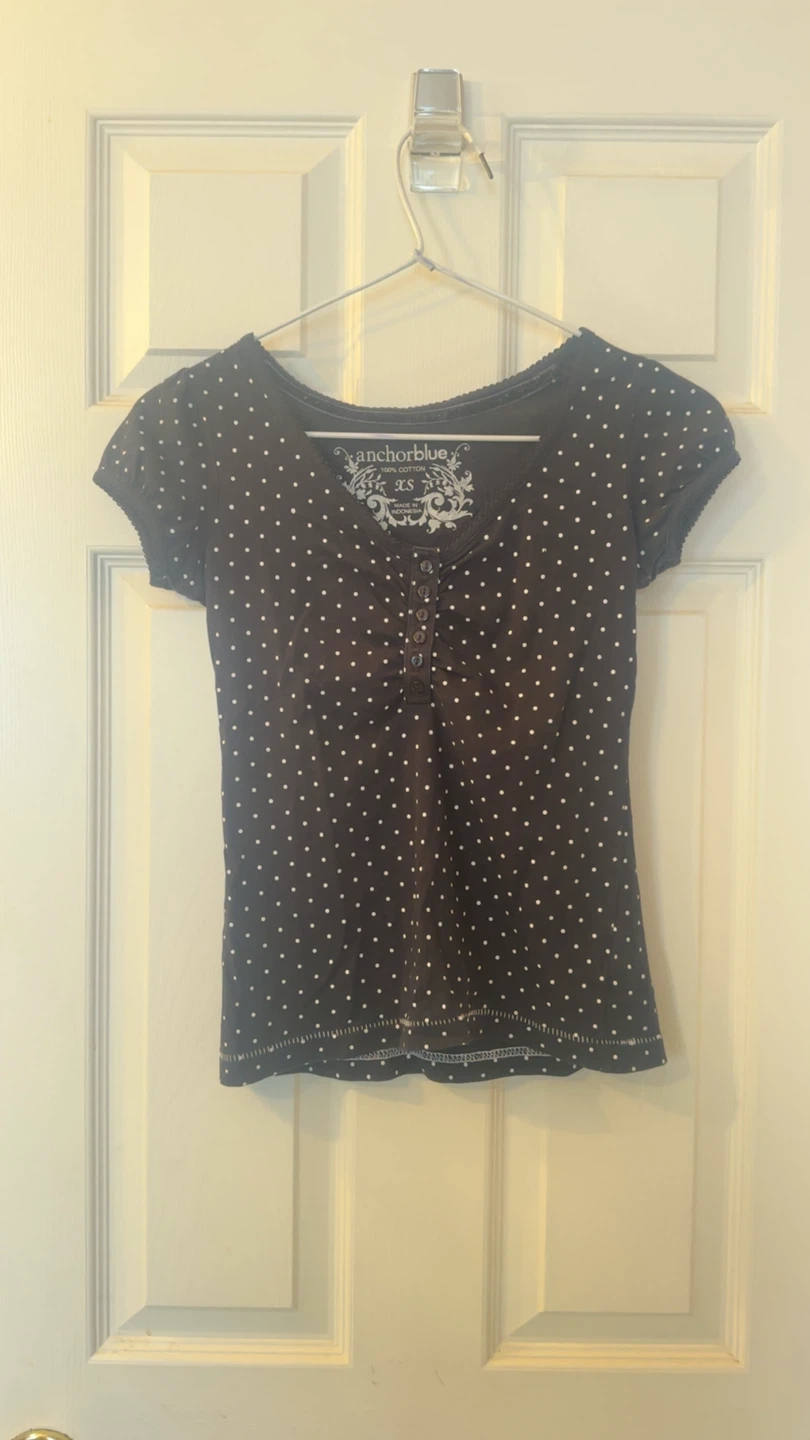 Anchor Blue Polka Dot T-Shirt