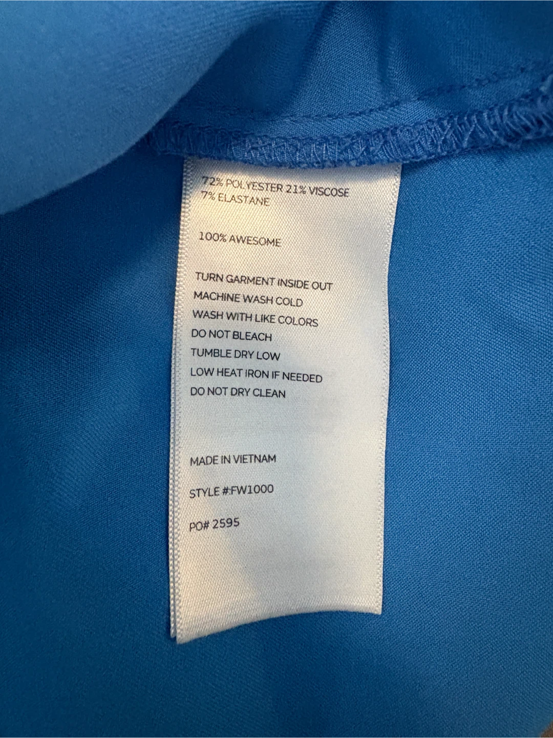 Figs Capri Blue Catarina One Pocket Scrub Top Size Medium - photo 3