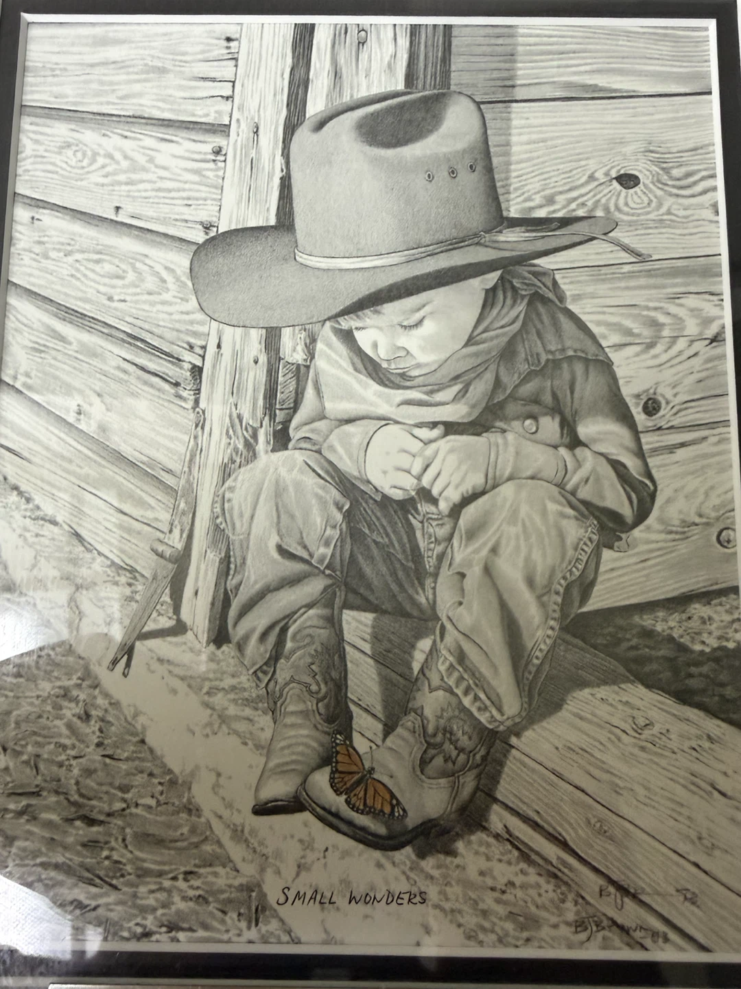 Bernie Brown "Small Wonders" Pencil Drawing - photo 2