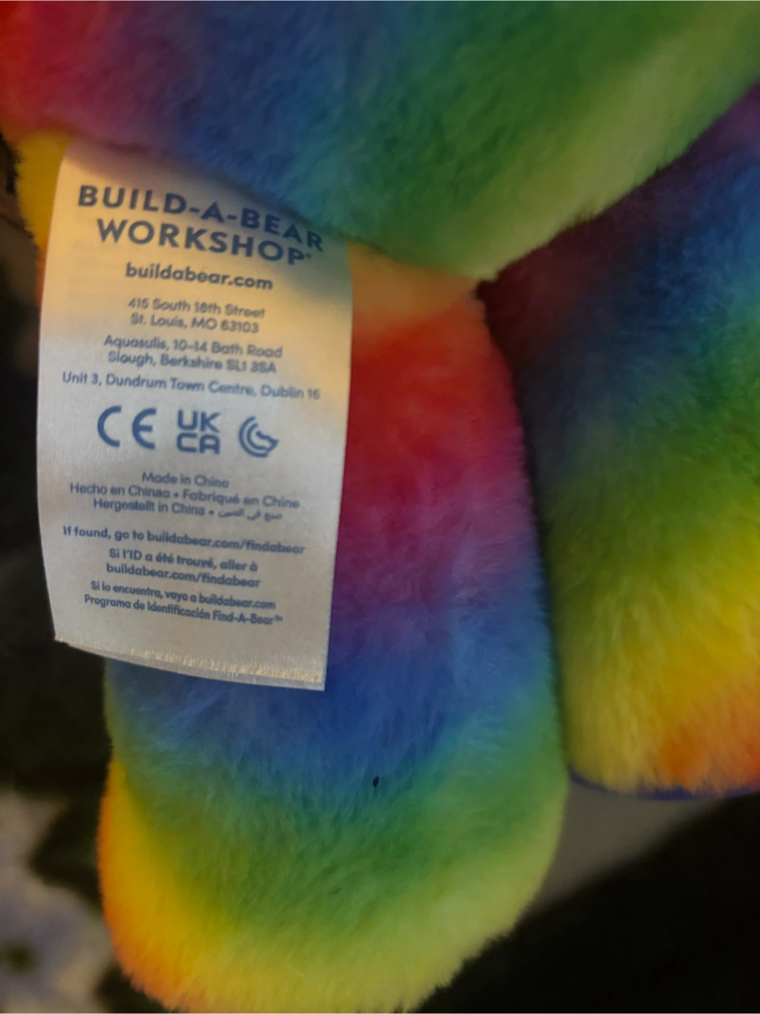 Rainbow bear alien build a bear - photo 2