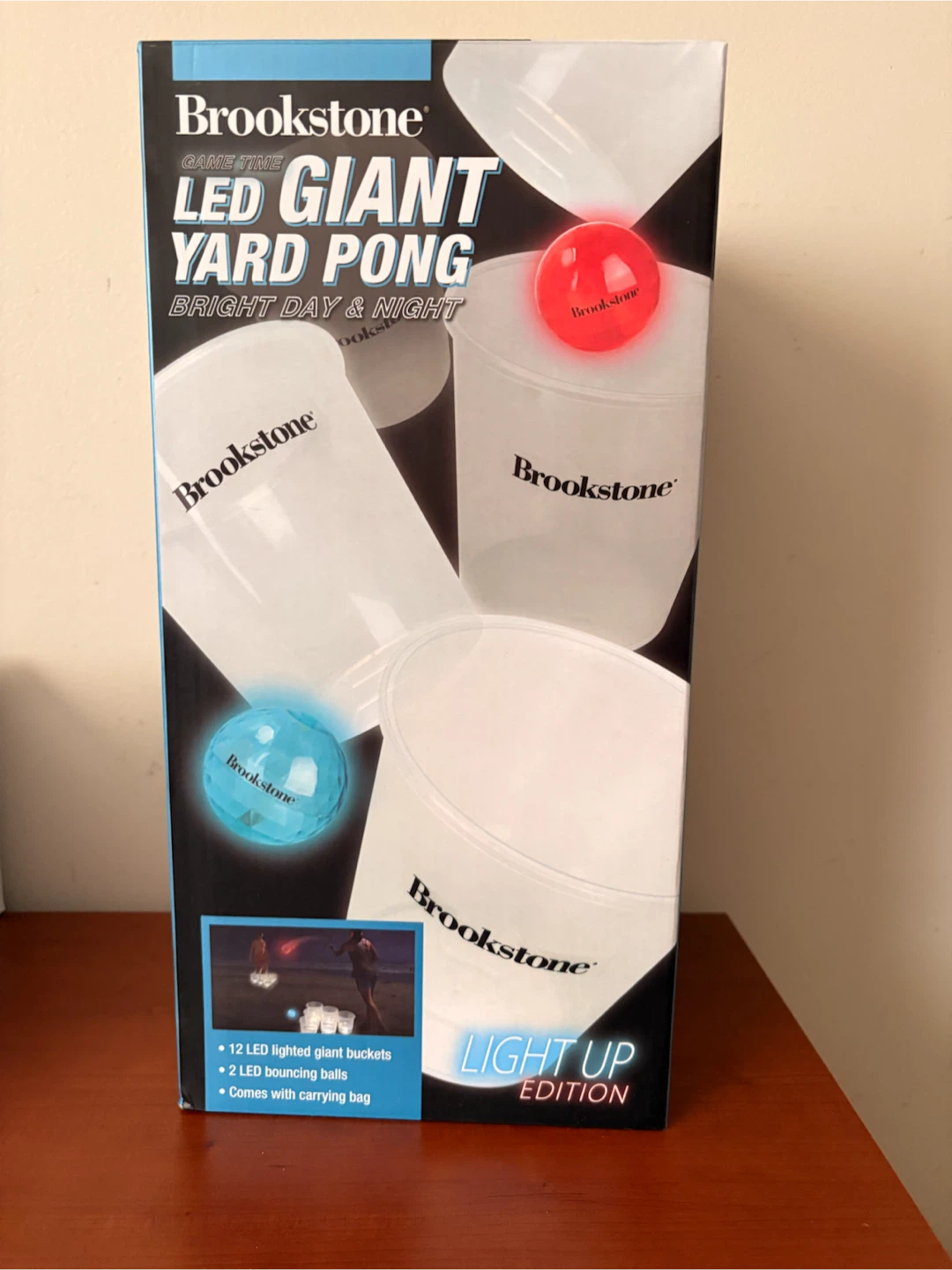 Brookstone LED Giant Yard Pong - Light Up Edition