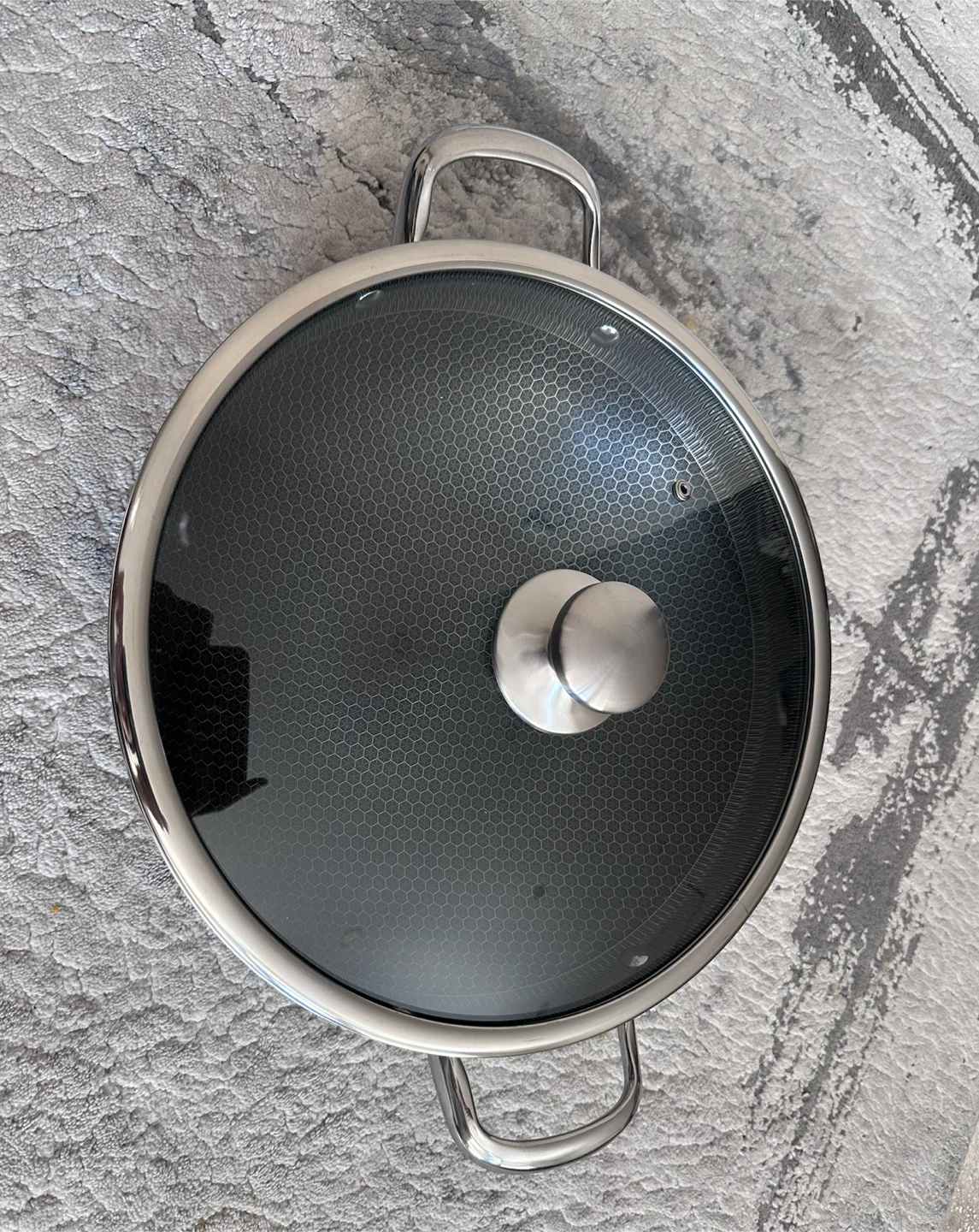 Brand new 32CM Stainless Steel Wok with Double Handle - photo 5