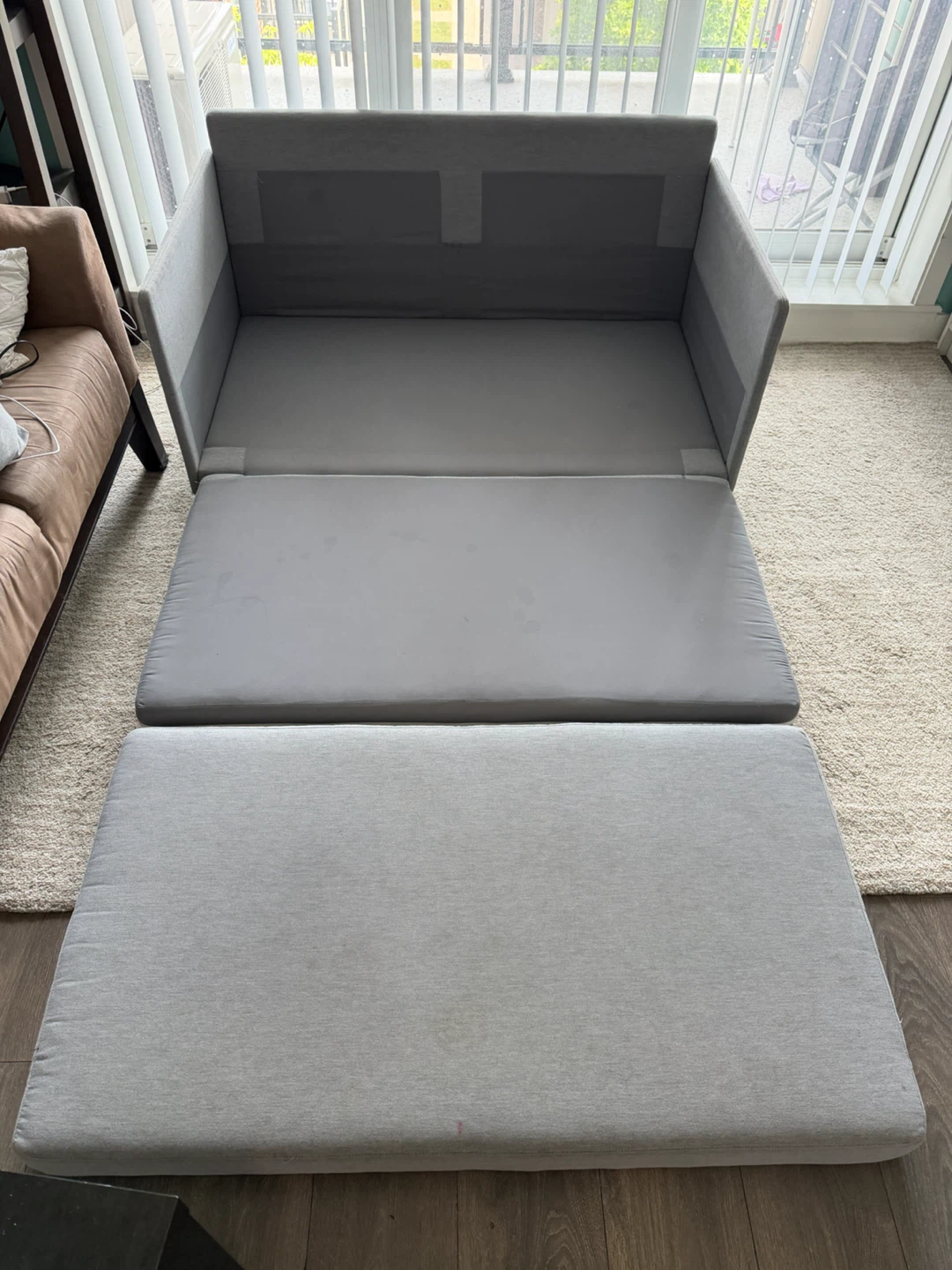 Grey Sofa Bed / Pull-Out Sleeper Sofa – Good Condition - photo 3