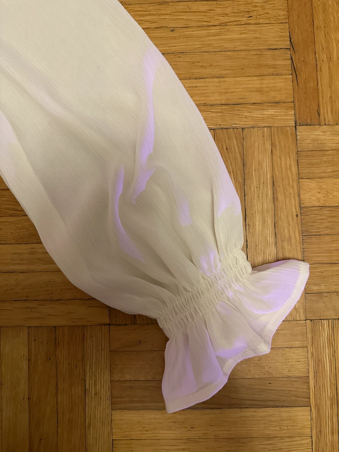 New Elegant Ivory Chiffon Blouse - photo 4