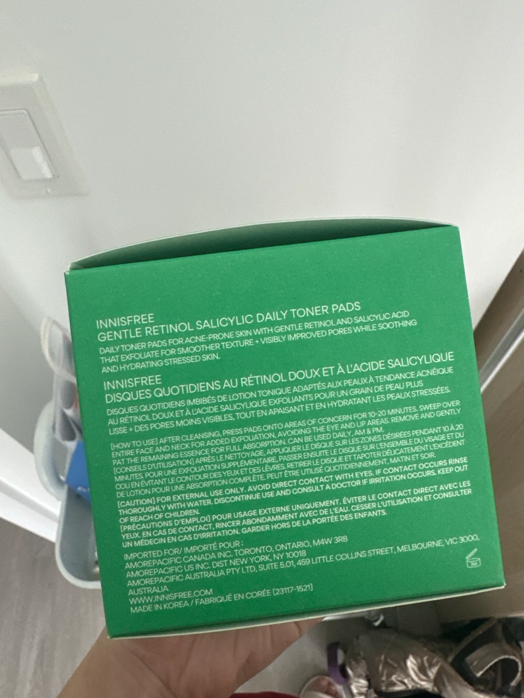 Innisfree Gentle Retinol Salicylic Acid Daily Toner Pads - photo 3