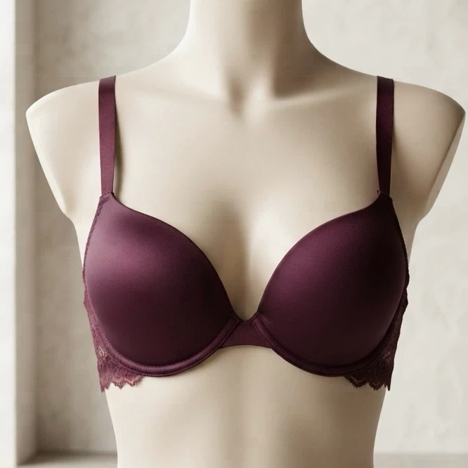 La Senza Beyond Sexy Classic Plunge Bra Lace Back Size 34C