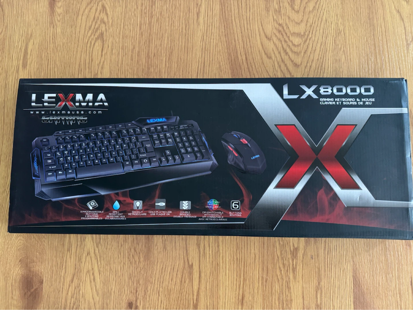 Lexma LX8000 Gaming Keyboard & Mouse Combo