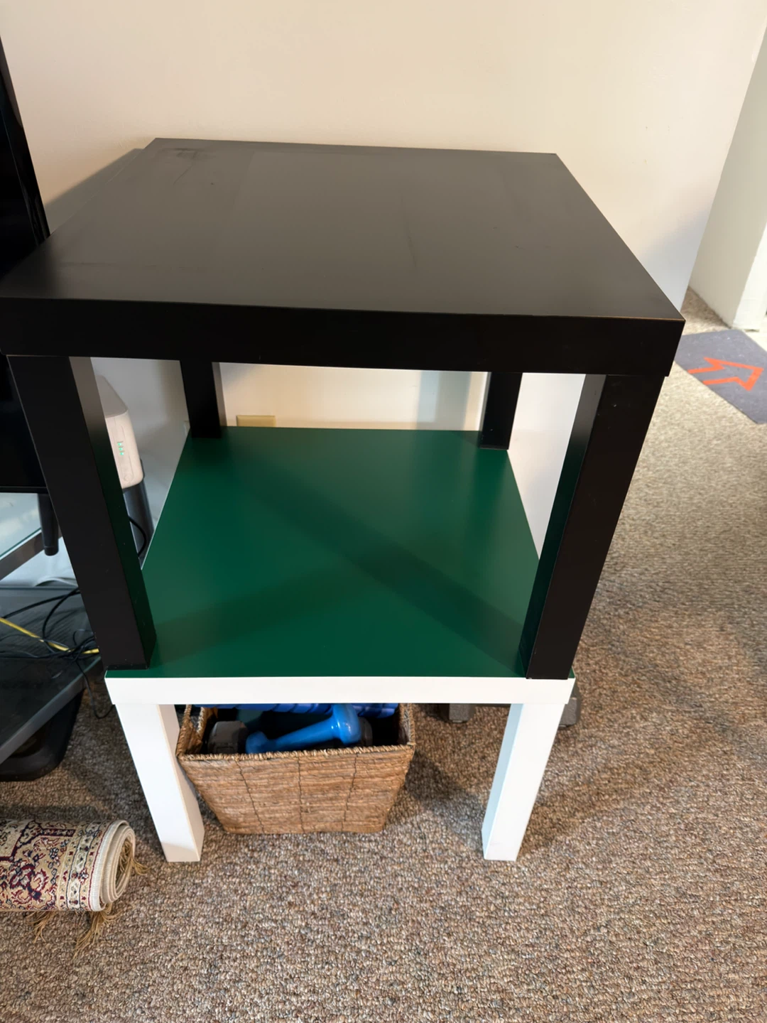 Two square Side Tables