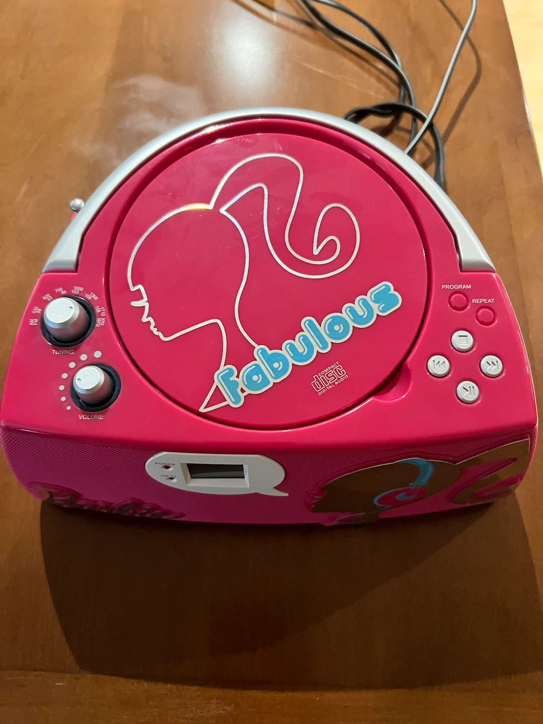 Vintage Barbie CD Player Boombox with Radio - photo 3