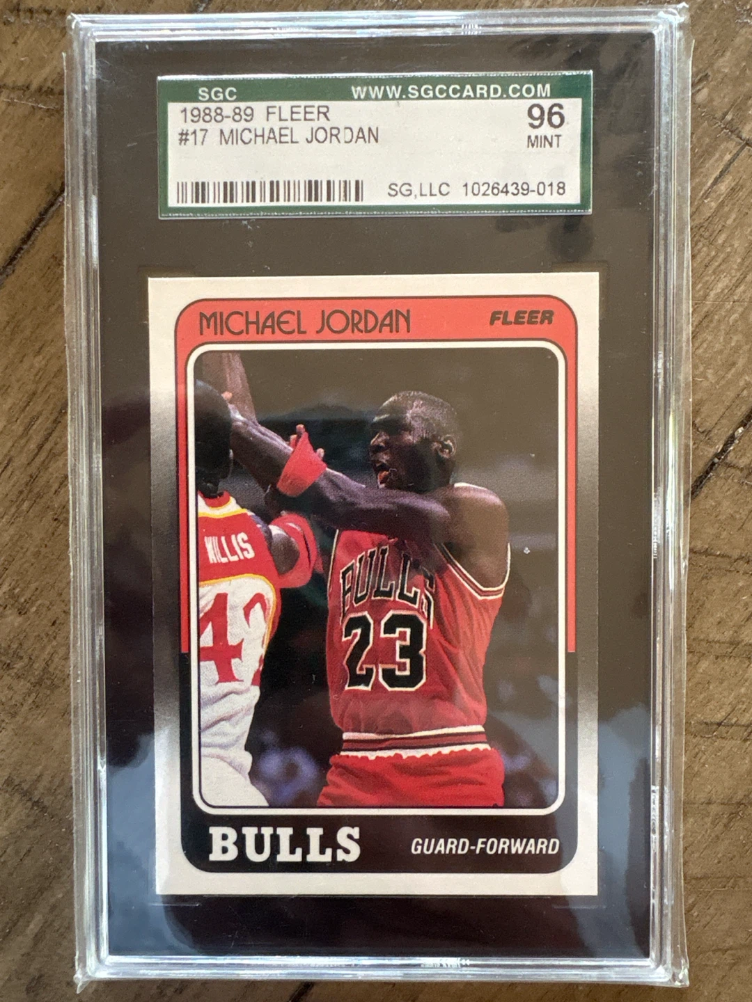 1988-89 Fleer Michael Jordan #17 SGC 96 Mint Card