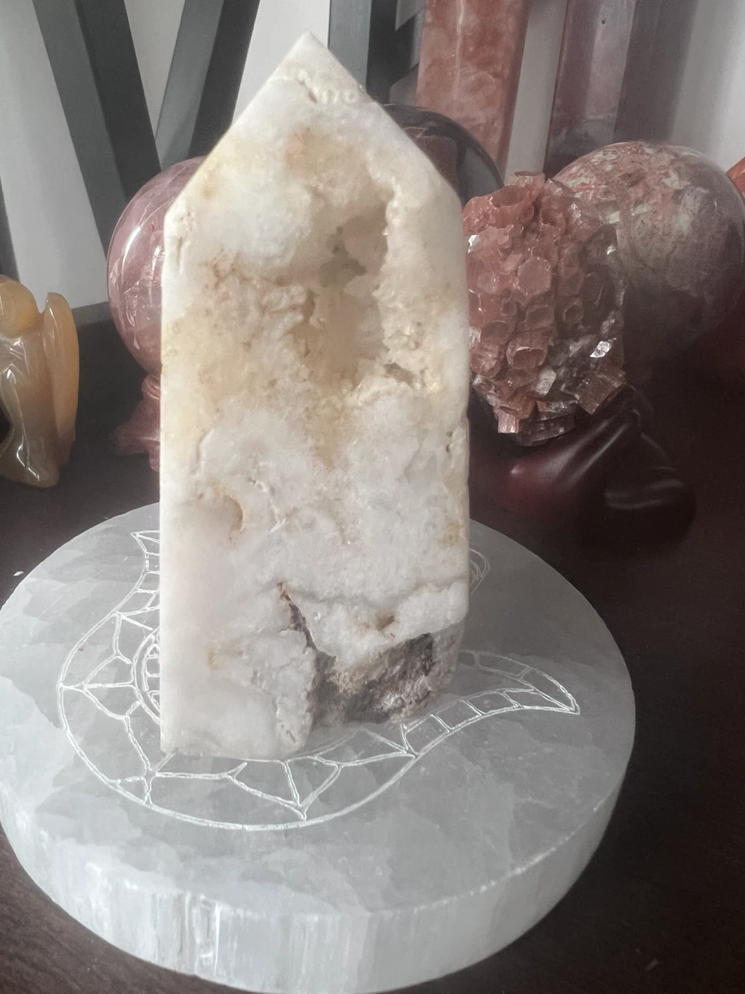 DRUZY AGATE STONE POINT - photo 2