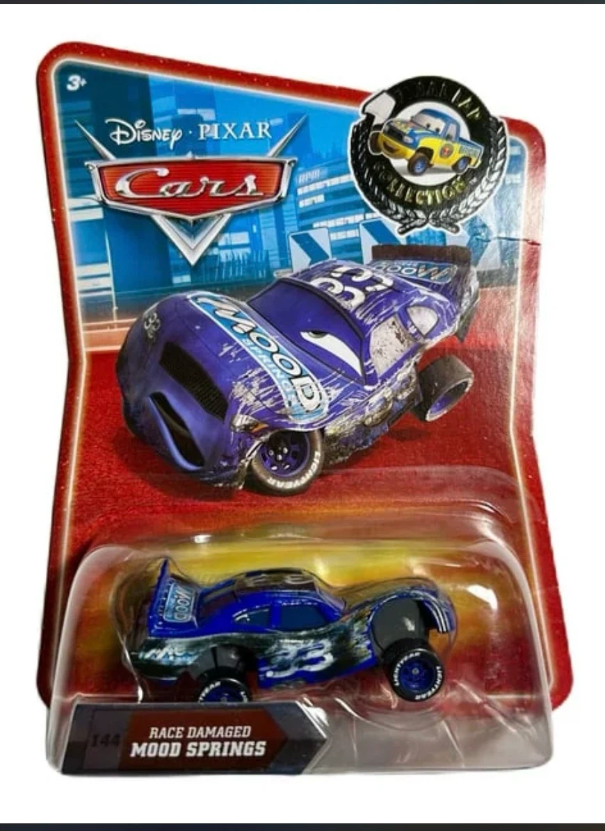 Disney Pixar Cars 144 Mood Springs Race Damaged Toy Car