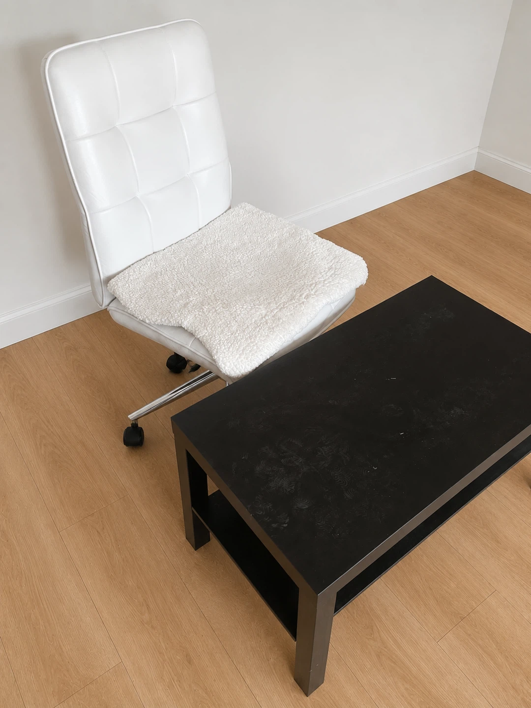 Ikea Black Coffee Table with Shelf - photo 2