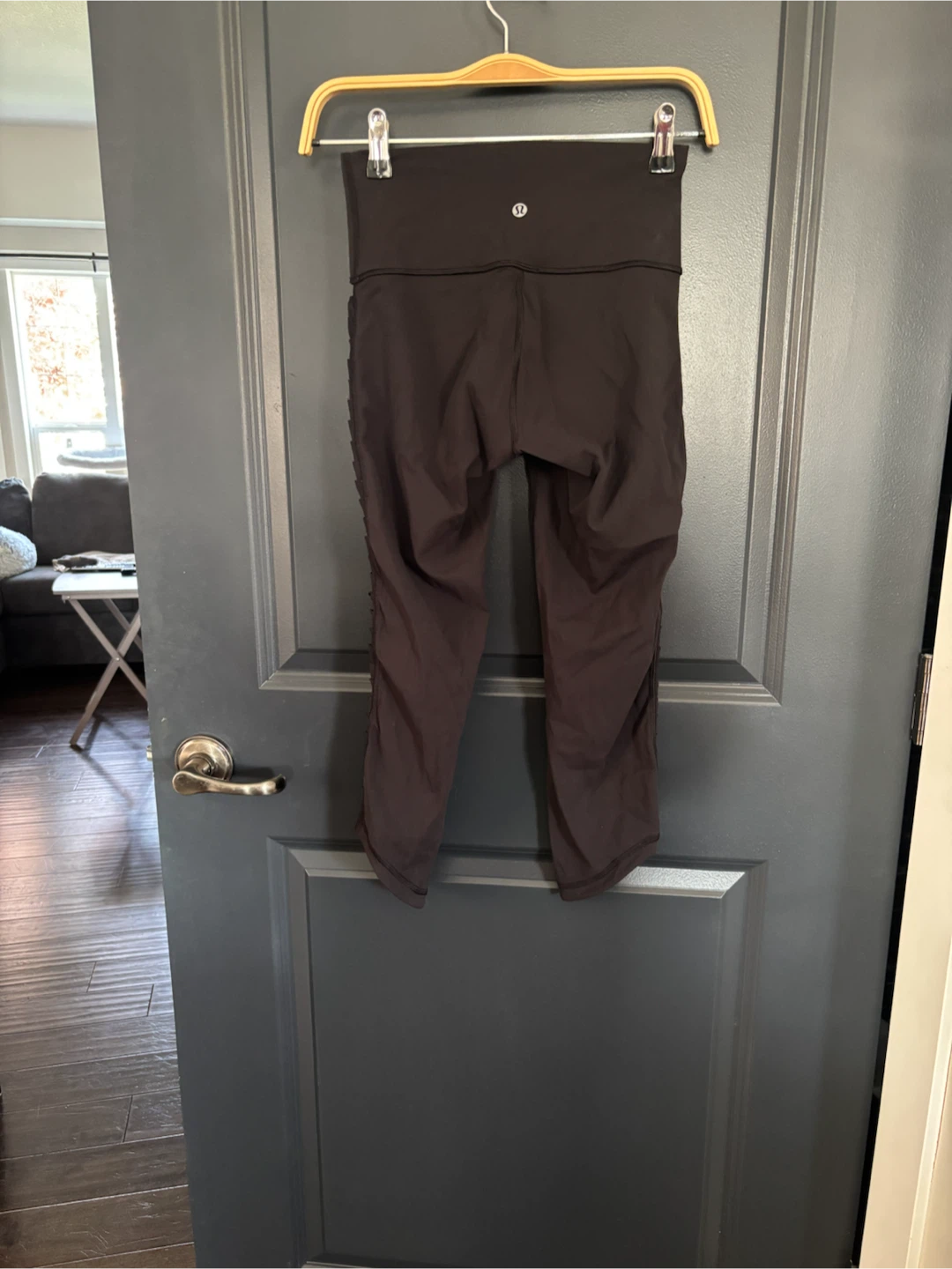 Lululemon Black Ruched Leggings Size 4 - photo 2