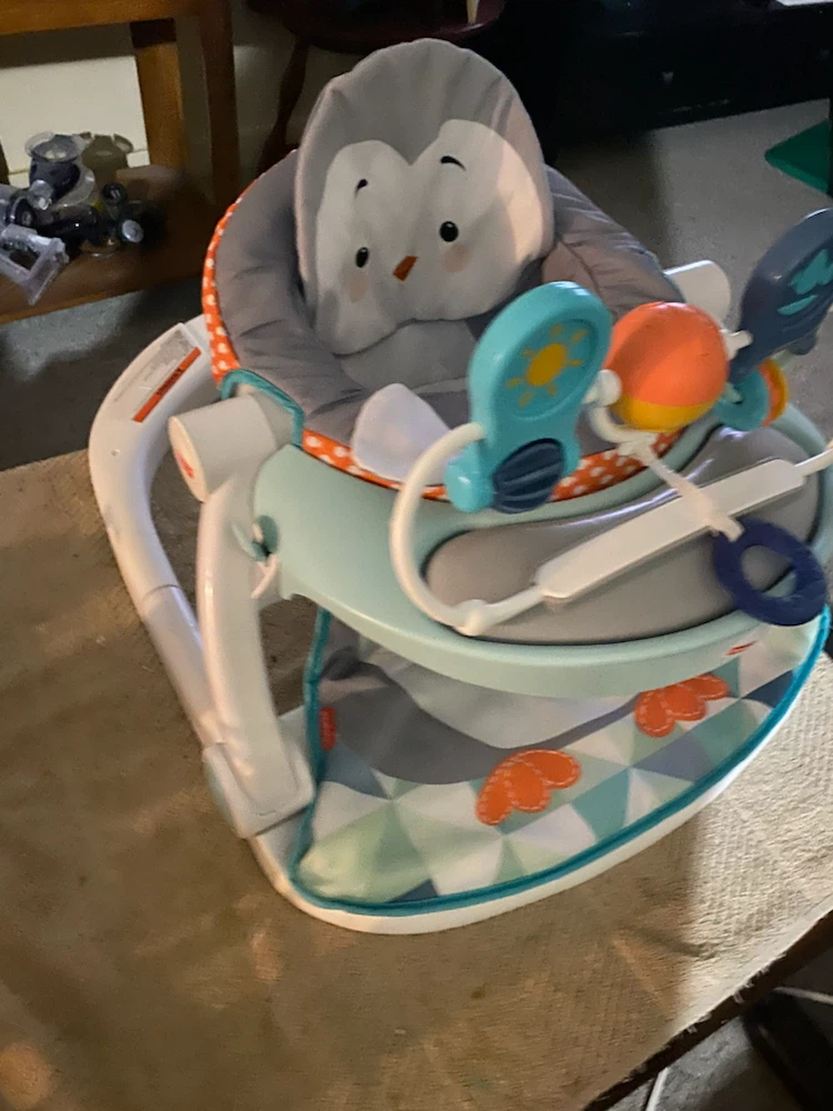 MINT Fisher-Price Sit-Me-Up Floor Seat with Toys - Penguin - photo 5